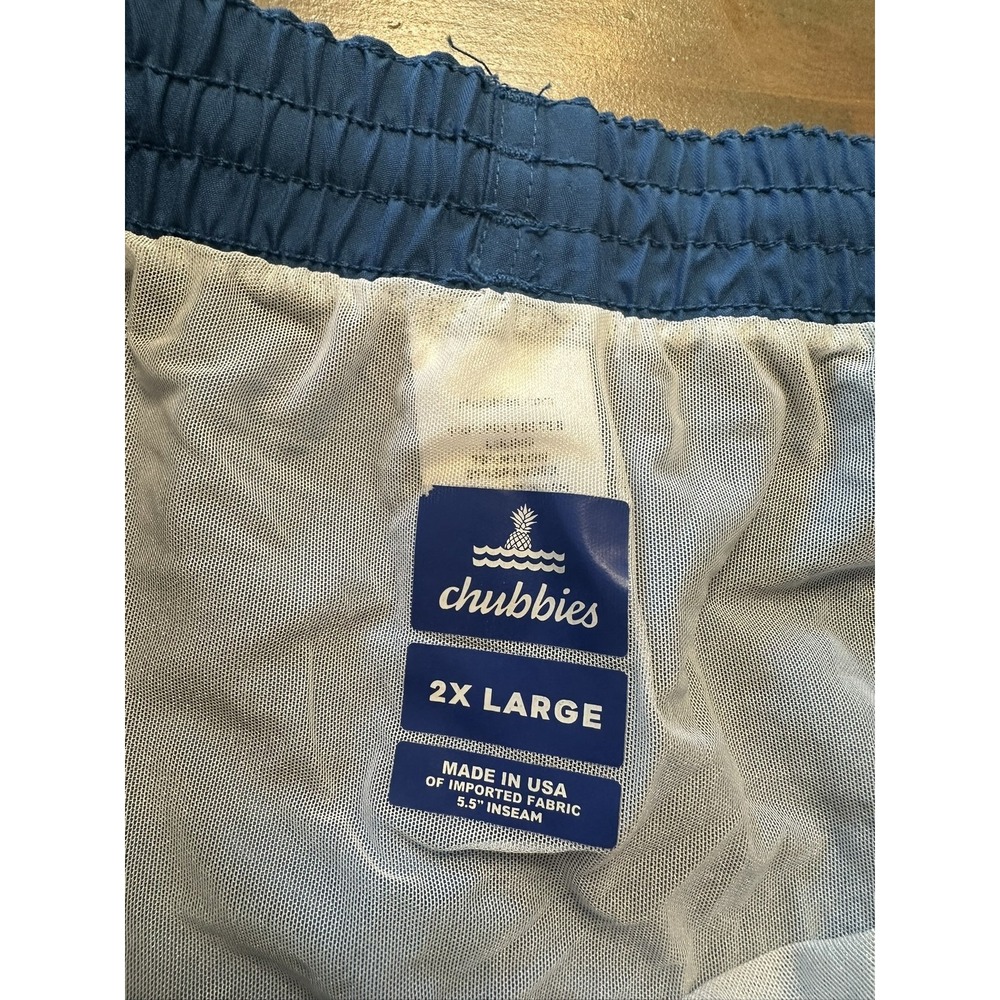 Chubbies Swim Trunks Shorts‎ Mens 2XL 5.5 Inseam Mesh Lined Drawstring USA - Picture 4 of 6